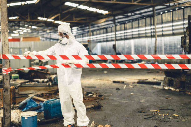 Professional Hoarding Cleanup technician working in Quinault, WA